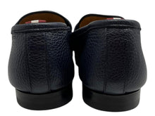 Load image into Gallery viewer, Bally Plumy 6300443 Men's Midnight Calf Grained Leather Loafers Size 8 MSRP $720
