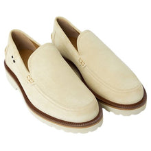 Load image into Gallery viewer, Bally Novald 6303299 Men's Fossil Suede Leather Loafers MSRP $650