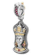 Load image into Gallery viewer, Konstantino Dome Silver,18k Gold Corundum Pendant & Chain MEKJ739-538 MSRP $860
