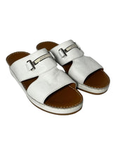 Load image into Gallery viewer, Bally Harold 6211920 Men's White Grained Leather Sandals MSRP $625