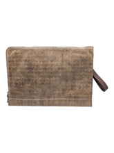 Load image into Gallery viewer, Salvatore Ferragamo 629960 Gancini Logo-Embossed Clutch Bag/Pouch Taupe MSRP$950