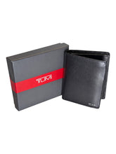 Load image into Gallery viewer, Tumi Nassau SLG Men's Vertical Zip Coin Case Black Leather Wallet MSRP $330
