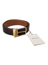 Load image into Gallery viewer, Bally 6310613 Keeper Ebano/Cuero Reversible Cut-To-Size Leather Belt EU120/US47