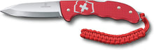 Load image into Gallery viewer, Victorinox Hunter Pro Red Alox Pocket Knife with Lanyard & Lock Blade 0.9415.20