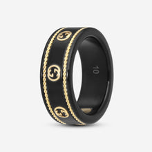 Load image into Gallery viewer, GUCCI Icon Yellow Gold and Corundum Ring YBC606826001 MSRP $920