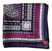 Load image into Gallery viewer, Baccarat 2809962 Ladies Louxor Twillsilk Maxi Tie Purple Scarf MSRP $400