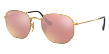 Load image into Gallery viewer, NEW RAY-BAN Women's Hexagonal Flat Lens Sunglasses RB3548N 001/Z2 MSRP $188