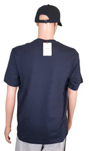Load image into Gallery viewer, Bally 6233735 Men's Navy Blue 100% Cotton Striped Logo T-Shirt MSRP $300