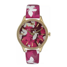 Load image into Gallery viewer, Michael Kors Lexington MK2810 Women's Gold-Tone Red Butterfly Quartz 36mm Watch MSRP $200