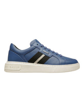 Load image into Gallery viewer, Bally Moony 6302820 Men's Neon Blue Calf Plain Leather Sneakers MSRP $600