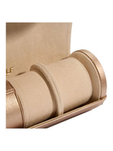 Load image into Gallery viewer, Wolf 1834 Palermo Double Watch Roll With Jewelry Pouch Rose Gold - 213916