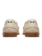 Load image into Gallery viewer, Bally Ron-FT 6303286 Men's Bone Grained Leather Penny Loafers MSRP $870