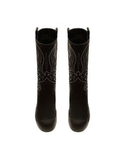 Load image into Gallery viewer, Bally Montana 6302931 Men's Black Leather Knee-High Boots Size 10 MSRP $1350