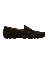 Load image into Gallery viewer, Bally Kevan 6308948 Men's Ebano Suede Leather Drivers MSRP $770