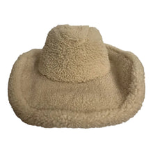 Load image into Gallery viewer, Bally 6302895 Bone Shearling Western Hat MSRP $990