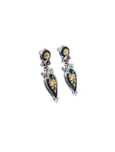Load image into Gallery viewer, Konstantino Women's Silver, 18K Gold and Onyx Earring SKMK3112-298-CUT MSRP $1330
