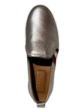 Load image into Gallery viewer, Bally Henrika 6212747 Silver Lamb Leather Slip-on Low-top Sneakers MSRP$450