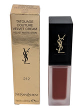 Load image into Gallery viewer, Yves Saint Laurent Tatouage Couture Velvet Cream #212 Rouge Rebel MSRP $45
