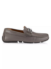 Load image into Gallery viewer, BALLY Parsal 6303266 Men's Dark Mineral Leather Loafers MSRP $720