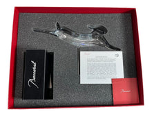 Load image into Gallery viewer, Baccarat 2610093 Pompon Crystal Running Rabbit Figurine with Stand MSRP $1350
