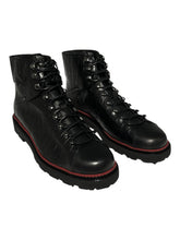 Load image into Gallery viewer, Bally Madigan 6234385 Men's Black Calf Embossed Leather Boots Size 11 MSRP $1050