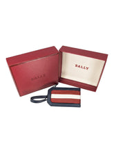 Load image into Gallery viewer, Bally Tabby Navy Blue Leather Luggage Tag MSRP $125
