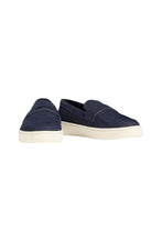 Load image into Gallery viewer, Bally Rayan 6308999 Men's Navy Blue Suede Penny Loafers MSRP $610