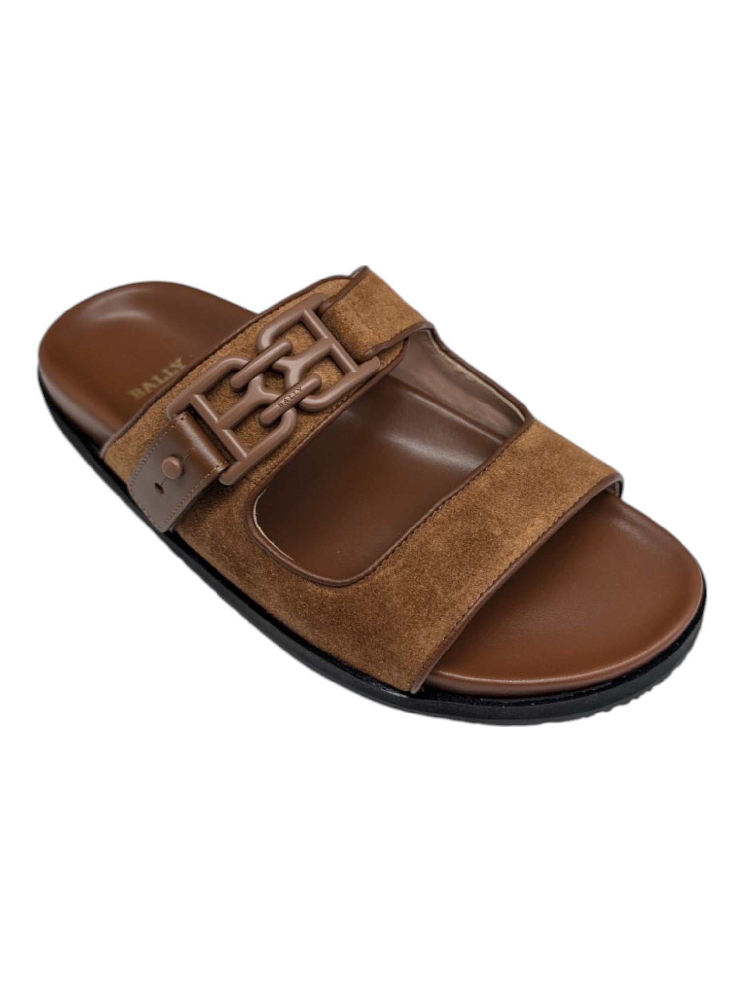 Bally Brown Leather Sandals Bally Brown with Gold Trim Leather Thong Sandal | eBay main image 3