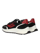 Load image into Gallery viewer, Bally Demmy 6301546 Men's Black/White/Red Leather Sneakers Size 9 MSRP $630