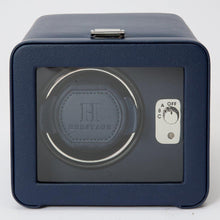 Load image into Gallery viewer, WOLF 452517 Windsor Heritage Single Navy Watch Winder With Cover MSRP $475