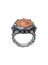 Load image into Gallery viewer, Konstantino Silver & Copper Aeolous Greek Coin Ring Size 11 DMK2083-374 S11 MSRP $565