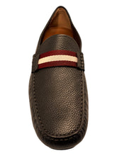 Load image into Gallery viewer, Bally Waltec 6230202 Men's Chocolate Calf Grained Leather Loafers MSRP $620