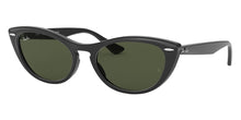 Load image into Gallery viewer, Ray-Ban RB4314N 601/31 Nina Polished Black Cat Eye G-15 Green 54-18-140