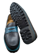 Load image into Gallery viewer, Bally Noah 6302469 Men's Black & Octanium Leather Loafers Size 9 MSRP $670