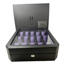 Load image into Gallery viewer, Wolf 458503 Windsor 15 Piece Watch Box in Black & Purple MSRP $405