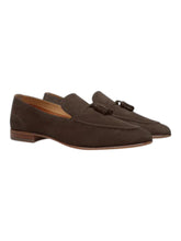 Load image into Gallery viewer, Bally Sayer-U 6306767 Men's Ebano Suede Tassel Loafer MSRP $870