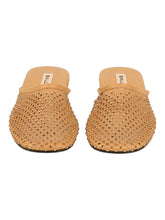 Load image into Gallery viewer, Bally Greek 6304234 Ladies Rattan Mesh & Leather Mule MSRP $870