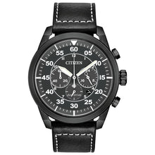 Load image into Gallery viewer, Citizen CA4215-21H Eco-Drive Avion Men's Black Dial Strap 45mm Watch MSRP $375