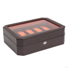Load image into Gallery viewer, Wolf 458406 Windsor 10 Piece Watch Box in Brown & Orange MSRP $315