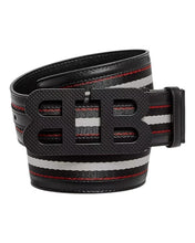 Load image into Gallery viewer, Bally 6232392 Mirror B Reversible Leather Striped/Black Belt EU 95/US 38 MSRP $450