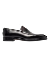Load image into Gallery viewer, Bally Scardix 6300436 Men's Black/Multibrown Leather Loafers Size 10 MSRP $1345