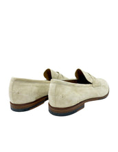 Load image into Gallery viewer, Bally Webb 6303295 Men's Fossil Calf Suede Leather Penny Loafers MSRP $770