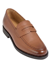 Load image into Gallery viewer, Bally Wekor-R 6306781 Men's Cuero Leather Penny Loafers MSRP $1100