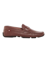 Load image into Gallery viewer, Bally Palven 6309322 Men's Russet Grained Leather Penny Loafers MSRP $690