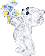 Load image into Gallery viewer, Swarovski Crystal Kris Bear Forget-Me-Not Figurine 5427993