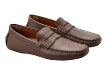 Load image into Gallery viewer, Bally Warno 6195748 Men's Moro Calf Plain Leather Driver Loafers MSRP $495