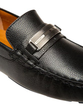 Load image into Gallery viewer, Bally Paryse 6301836 Men's Black Leather Drivers Shoes MSRP $678