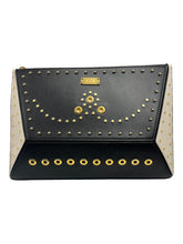 Load image into Gallery viewer, Bally Leor Suzy 6224791 Ladies Black Wrislet Clutch Calf Embossed MSRP $510