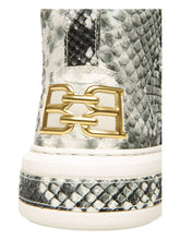 Load image into Gallery viewer, Bally Meson 6301300 Men's White Snakeskin Embossed High Top Sneaker MSRP $720