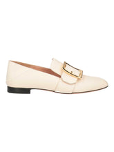 Load image into Gallery viewer, Bally Janelle 6217677 Women's Bone Calf Leather Loafers MSRP $767